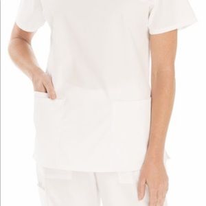 White Scrub Shirt *WORN ONCE*